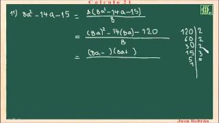 Factorar un trinomio de la forma ax2bxc Baldor 10011 y 12 [upl. by Naehs]