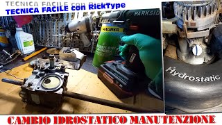 Cambio idrostatico Honda HRD536 manutenzione straordinaria parte 1 [upl. by Ihcekn]