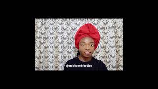 how to tie simple gele headwrap diy [upl. by Ponzo]