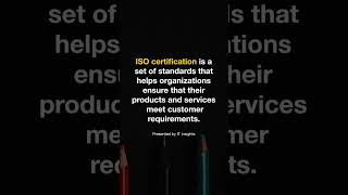 What is ISO certification informationtechnology software technology [upl. by Shuping]