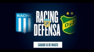 Racing vs Defensa y Justicia EN VIVO Liga Profesional [upl. by Yelsa]