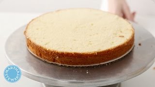 How to Split and Level a Cake Layer with Martha Stewart [upl. by Aicela]