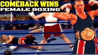 DOWN But Not Yet OUT in Female BoxingAmazing Comeback Wins By Women Boxers [upl. by Niletak]