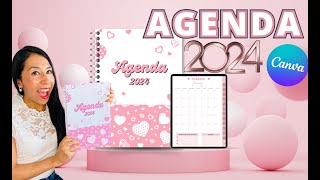 🌟 Diseña y Vende AGENDA EN CANVA 🌟 Plantilla de regalo 🎁 [upl. by Airednaxela47]