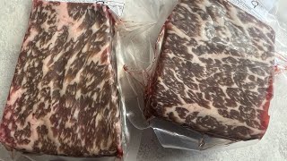 Japanese A5 Wagyu 35 days dry aged Sous Vide [upl. by Graf]