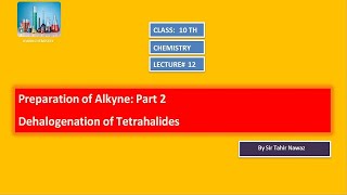 Preparation of Alkyne Dehalogenation of Tetrahalides [upl. by Oelak]