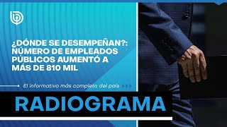 Número de empleados públicos aumentó a más de 810 mil ¿Dónde se desempeñan [upl. by Chiarra]