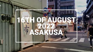 【16th of August 2022】4K Asakusa Tokyo Ekimise Station Area Walking Tour  東京台東区浅草散歩  Japan Travel [upl. by Gamali751]