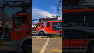 RX1 respondiendo a rescate vehicular  Bomberos Valdivia [upl. by Garlen]