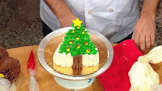 quotCake Bossquot Buddy Valastros Christmas Tree Cake HowTo [upl. by Ttayh124]