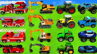 Diggers for Children  Construction Trucks with Machines for Kids [upl. by Celine]