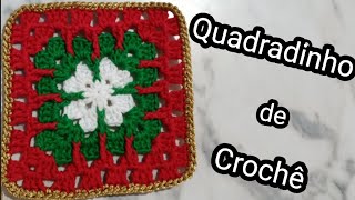 QUADRADINHO DE CROCHÊ crochet croche square [upl. by Lakim]