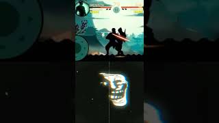 shadow vs shin fight 😬 with troll face in  shadows fight 2shadow [upl. by Zela]