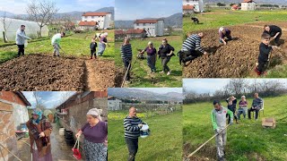 İMECİYE SELDA ABLAM GELDİ💯TARLADA SOĞAN EKİMİ‼️10 DÖNÜM BOSTAN😱köy bahçe ramazan [upl. by Annet]