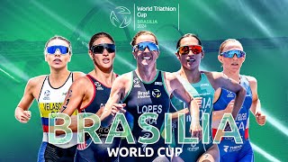 2024 World Triathlon Cup Brasilia  WOMEN [upl. by Aenotna]