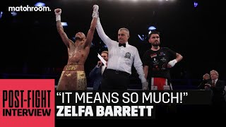 “My Mum give me extra motivationquot  Zelfa Barrett wins European Title [upl. by Nothsa]