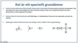 Kortfilm  Organiska föreningar del 1  Introduktion till organiska föreningar [upl. by Whitelaw]