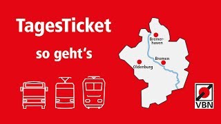 TagesTicket erklärt  So funktioniert das TagesTicket  VBN [upl. by Yelloh]