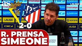 CÁDIZ 2  ATLETI 0  Rueda de prensa SIMEONE AUTOCRÍTICA INTER [upl. by Annovoj]