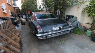 1975 Pontiac Lemans  Big Black Pontiac Pt 7  Vacuum Back Seat amp Interior Drive Up amp Down Street [upl. by Enirok]