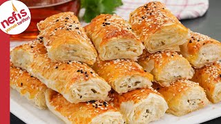 AŞIRI KOLAY👌🏻😍 Çıtır Çıtır Peynirli Börek Tarifi Baklavalık Yufkadan [upl. by Lehar823]