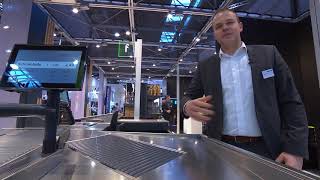 Wanzl auf der EuroCIS 2018 DE  Vorstellung Kassentisch [upl. by Dahs]