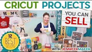 Cricut Projects You Can SELL  12 Proven Winners With Tutorials [upl. by Juno]