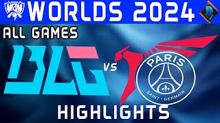 BLG vs PSG Highlights ALL GAMES  Worlds Swiss Stage 2024  Bilibili Gaming vs PSG Talon by Onivia [upl. by Minier]