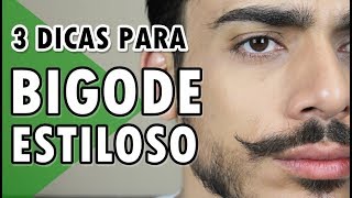 ðŸ”µ COMO FAZER BIGODE ESTILOSO  MUSTACHE  DICAS MASCULINAS [upl. by Ahsok]