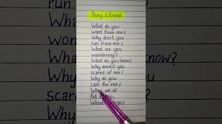 billie eilish bury a friend lyrics [upl. by Hairakcaz]