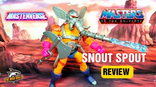 Masters of the Universe Masterverse New Eternia SNOUT SPOUT Figure Review and Parts Swapping [upl. by Itsud]