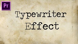 How to Create Viral Typewriter Effect in Premiere pro 207 [upl. by Bunnie]