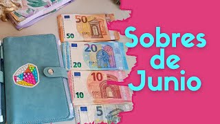 💰RELLENO SOBRES JUNIO 💸SISTEMA DE AHORRO CON SOBRES EN EUROS✨ [upl. by Boleyn]