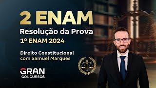 2º Exame Nacional da Magistratura  Resolução da prova 1º ENAM 2024 Direito Constitucional [upl. by Gayla]