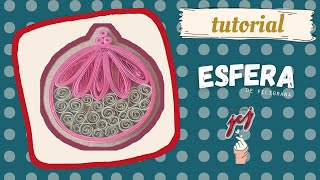 ADORNOS PARA EL ARBOL DE NAVIDAD  ESFERA DE FILIGRANA  TUTORIAL  jcjmanosconarte [upl. by Huesman]