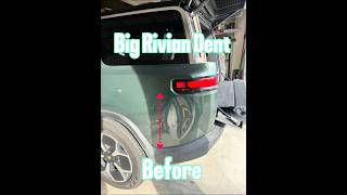 Big repair on a RIVIAN Using a Glexo cold tab paintlessdentrepair paintdentremoval Seattle [upl. by Terza207]