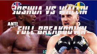 ANTHONY JOSHUA VS OTTO WALLIN FULL BREAKDOWN [upl. by Post]