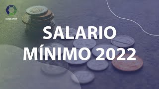 Salario Mínimo 2022  México [upl. by Anifesoj]