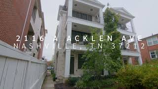 2116 A Acklen Ave Nashville TN 37212 [upl. by Buehrer]