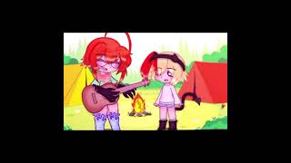 Para Hanserz1v 💞 Ivana ×Ashley animation [upl. by Ihtak2]