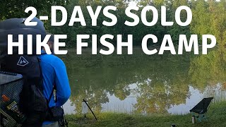 2Day SOLO Backpacking amp Fishing Catch Cook Camp Hiking amp Hammock Camping [upl. by Trenna]