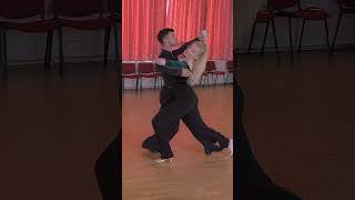 Slow Foxtrot Silver Level Choreo  Running Natural Weave Hover Cross [upl. by Terrej]