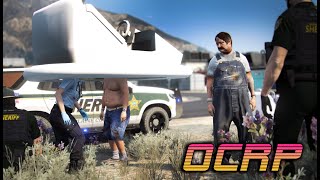 Chucks head gets stuck in a BUMPER CAR  OCRP GTA5 RP [upl. by Parrott]