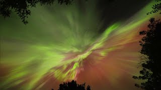 Real Time Northern Lights Aug 11 2024 [upl. by Joshia]