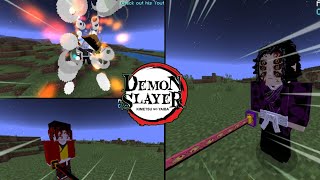 Minecraft Demon slayer addon 121addon demon slayer mcpe 121demon slayer addon mcpe 121 [upl. by Hallsy]