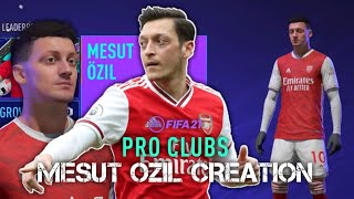 FIFA 21 Mesut Ozil Pro Clubs Creation [upl. by Arakahs]