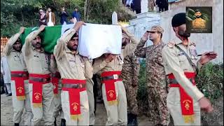 Pakistan Armys Three Martyred Soldiers Laid to Rest with Full Military Honours [upl. by Stanhope]