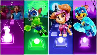 PAW Patrol The Mighty Movie ☄️ Chase 🌟 Coral 🌟 Liberty 🌟Marshall 🌟 Skye ☄️ Tiles Hop EDM Rush [upl. by Shererd]