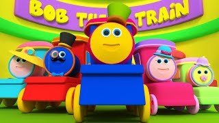 Finger Family song  Finger Family Nursery Rhymes  Childrens kids trains  Bob the Train [upl. by Tarrsus223]