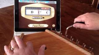 Tuning a Zither  Lap Harp to G Major with a Free Digital Tuning App [upl. by Ahnavas]